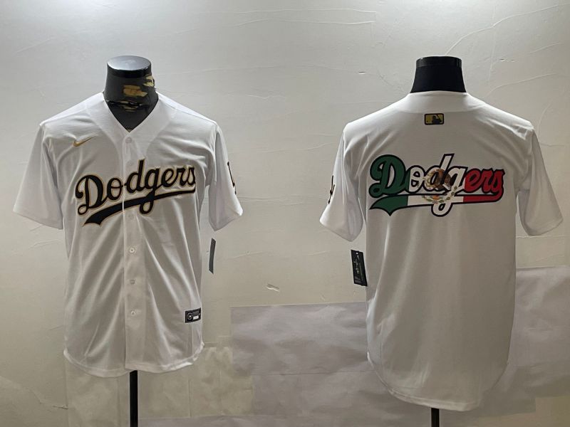 Men Los Angeles Dodgers Blank White Game 2024 Nike MLB Jersey style 1205->los angeles dodgers->MLB Jersey